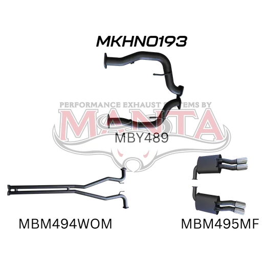 Holden Commodore VE Ute & Maloo 2.5in Catback WOM/Muffler product image