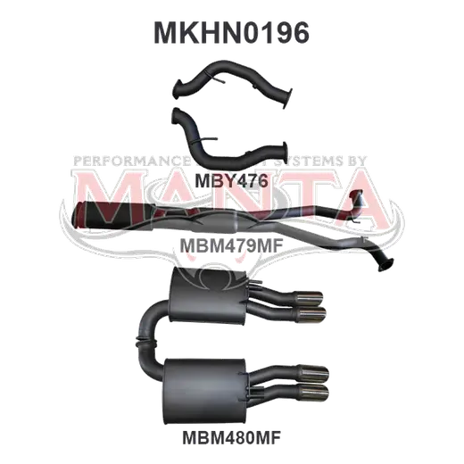 Holden Commodore VE Ute & Maloo V8 3in Catback Muffler/Muffler product image