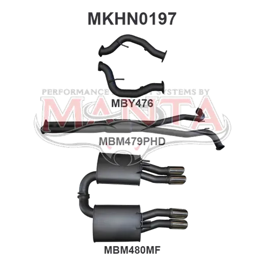 Holden Commodore VE Ute & Maloo V8 3in Catback Hotdog/Muffler product image