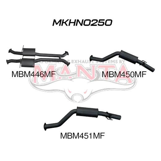 Holden Commodore VU VY VZ V8 Ute 3in Catback Muffler/Muffler product image