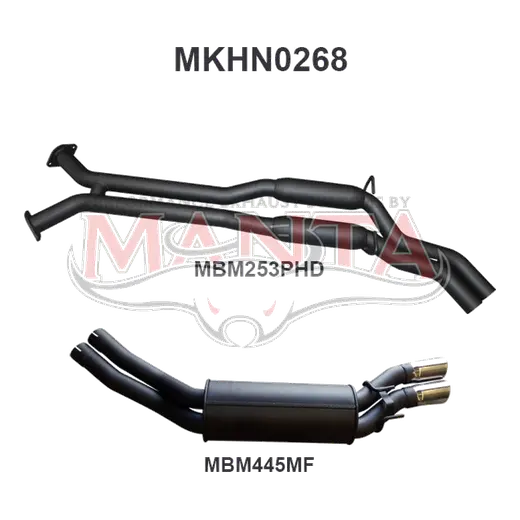 Holden Commodore VY VZ V8 AWD Wagon 2.5in Dual Catback PH/Muffler product image