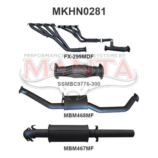 Holden VP VR VS Statesman V8 IRS Auto 3in With Extractors Muffler product image