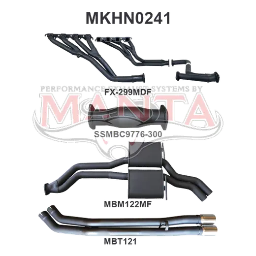 Holden VP VR VS Statesman V8 IRS Auto 2.5in With Extractors Tailpipe product image