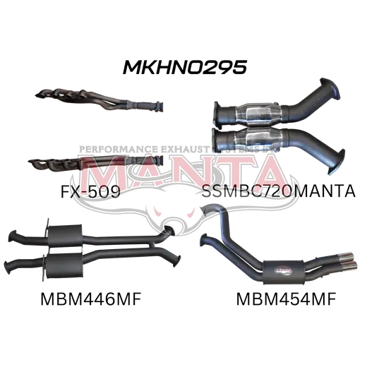 Holden WH Statesman V8 3in Dual With 1 7/8 in Extractors Muffler/Muffler product image