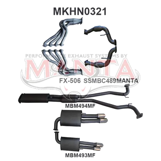 HSV WM Grange 2.5in With Extractors Muffler/Muffler product image