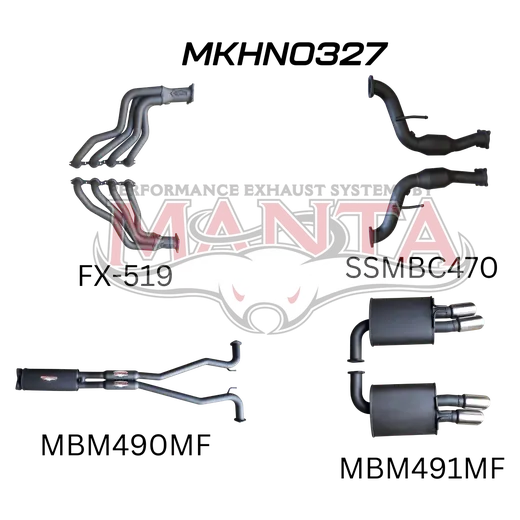 Holden Commodore VF V8 Sedan Wagon 2.5in With Extractors Muffler/Muffler product image