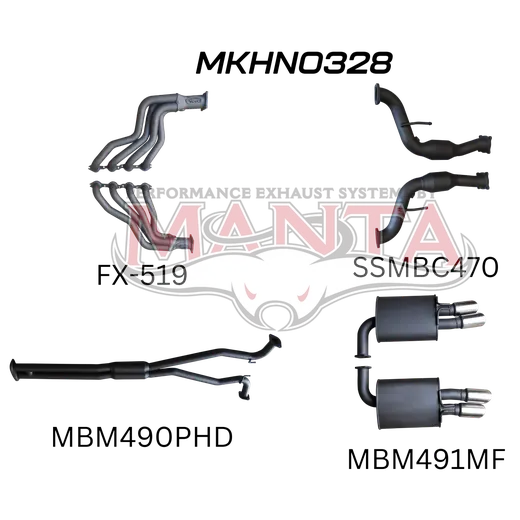 Holden Commodore VF V8 Sedan Wagon 2.5in With Extractors Hotdog/Muffler product image