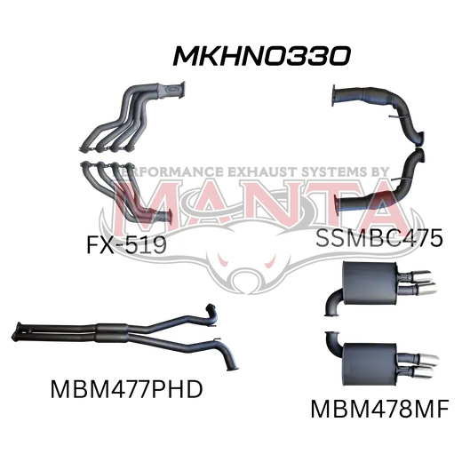 Holden Commodore VF V8 Sedan Wagon 3in With 1 7/8 in Extractors Hotdog/Muffler product image
