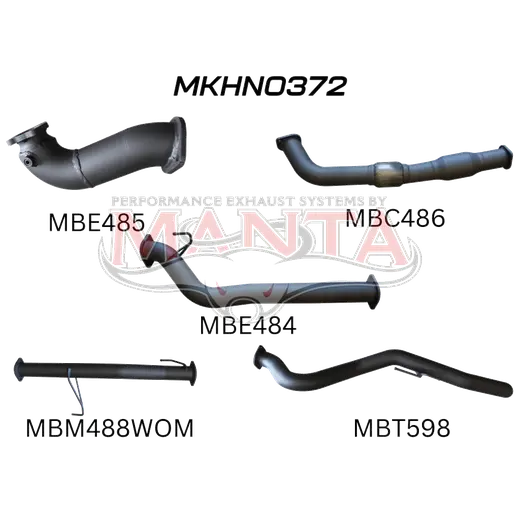 Holden Colorado RC 3.0L 08 - 10 LWB With Cat & Without Muffler product image