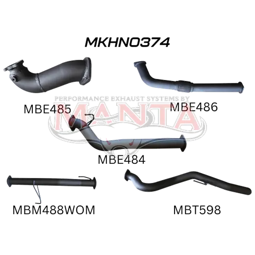 Holden Colorado RC 3.0L 08 - 10 LWB WITHOUT CAT & WITHOUT MUFFLER product image