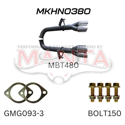 Holden Commodore VE Maloo / SS, VF SS Ute 3in Dual Tail Pipes Axle Back Kit product image