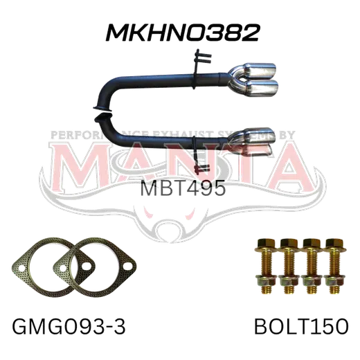 Holden Commodore VE SS & Maloo Ute V8 6.0L 2.5iin Dual Rear Tail Pipes Axle Back Kit product image