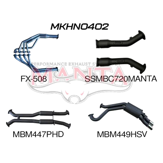 VY VZ V8 HSV Sedan 3in Dual With 1 3/4 in Extractors Hotdog/Muffler product image