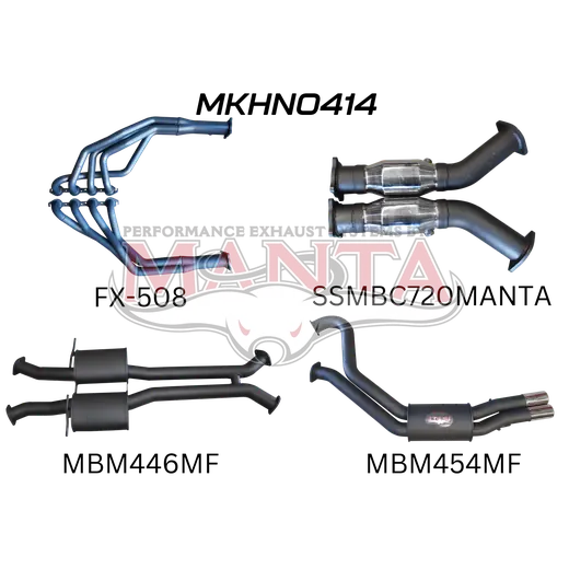 Holden WH Statesman V8 3in Dual With 1 3/4 in Extractors Muffler/Muffler product image