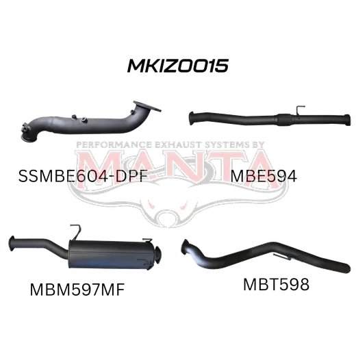 Isuzu D-Max Jan 2017 - 2020 3.0L TURBO BACK WITHOUT CAT product image