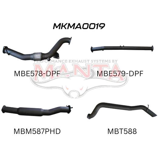 Mazda BT50 DPF 3.2L WITHOUT CAT & WITH HOTDOG product image