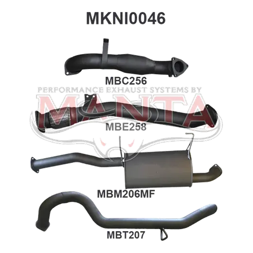 Nissan Patrol ZD30 GU 3.0 CR Wagon With Cat CEN Muffler product image