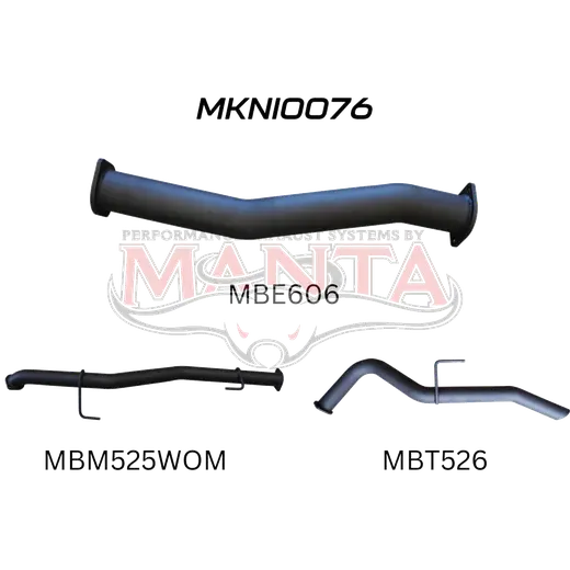 Nissan NP300 Navara 3in DPF Back Exhaust System product image
