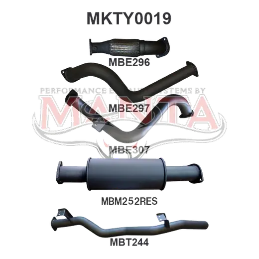 Toyota Landcruiser VDJ78 V8 Troop Carrier 3in NO Cat With Muffler product image