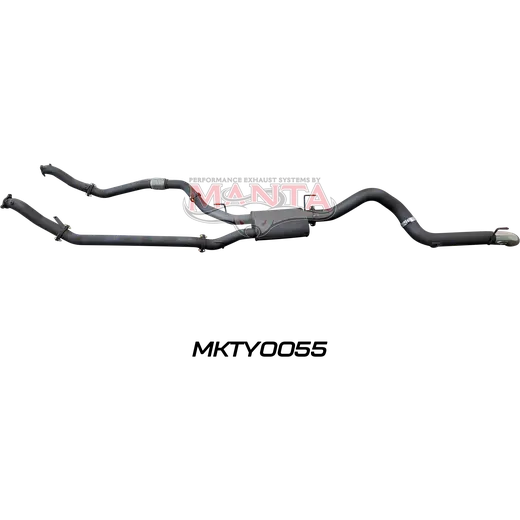 Toyota Landcruiser VDJ200 3in Dual NO Cat, W/Muffler, 4in Exit product image