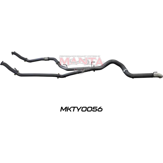 Toyota Landcruiser VDJ200 3in Dual NO Cat, NO Muffler, 4in Exit product image