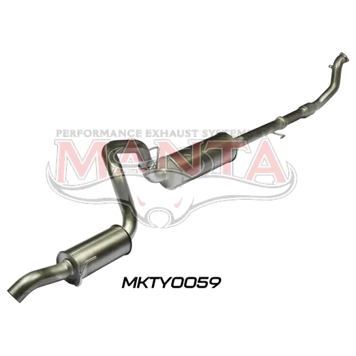 Prado KDJ120, KDJ150, 3.0L D4D Engine, 3in Turbo Back, Centre & Rear Muffler With Cat product image