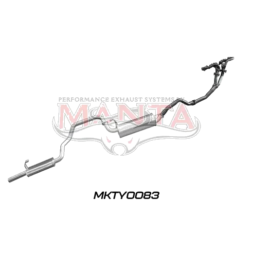 Toyota Landcruiser FZJ105 4.5L Extractors & 2.5in Muffler/Muffler product image