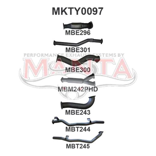 Toyota Landcruiser VDJ79 Dual Cab Twin 3in With Hotdog No Cat product image