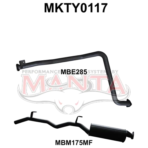 Toyota Landcruiser FZJ79 2.5in off Engine Pipe product image
