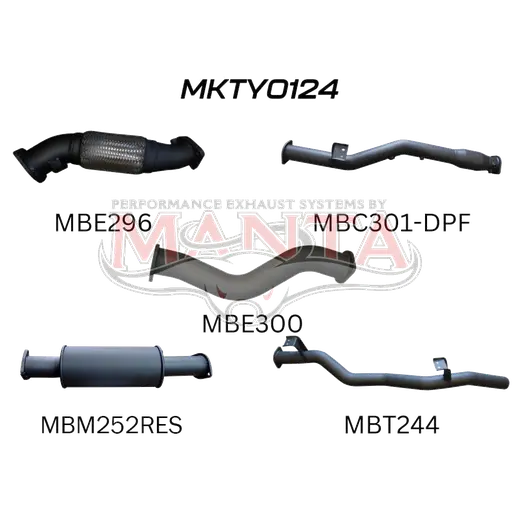 Toyota Landcruiser VDJ79 V8 Ute 3in With Cat & Muffler DPF product image