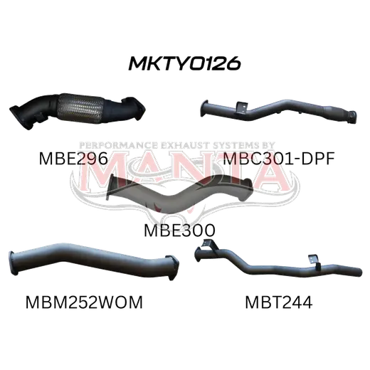 Toyota Landcruiser VDJ79 V8 Ute 3in With Cat & WOM DPF product image