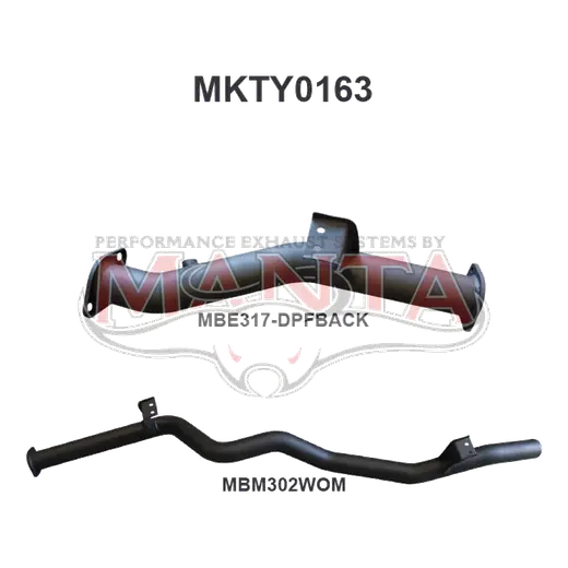 Toyota Landcruiser VDJ76 V8 Wagon 3in DPF Back product image