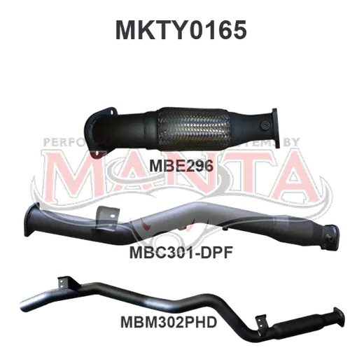 Toyota Landcruiser VDJ76 V8 Wagon 3in With Cat, Hotdog DPF product image