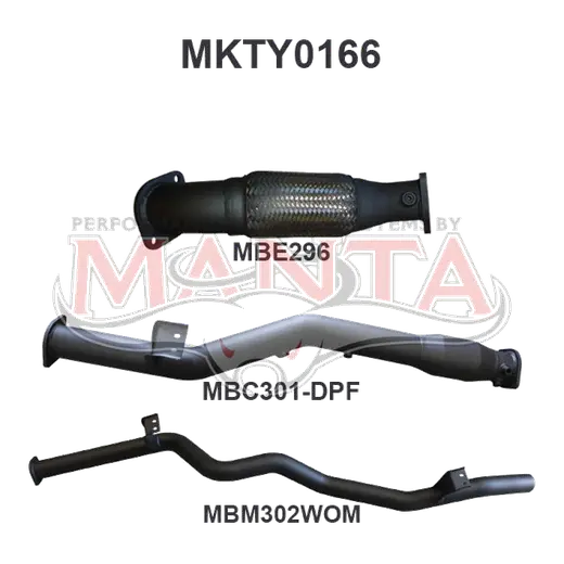Toyota Landcruiser VDJ76 V8 Wagon 3in With Cat, WOM DPF product image