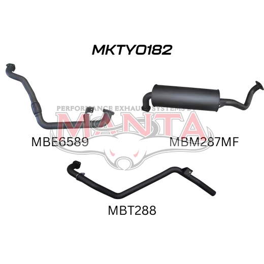 Toyota Landcruiser HZJ80 4.2L Diesel Manifold Back 2.5in Exhaust System product image