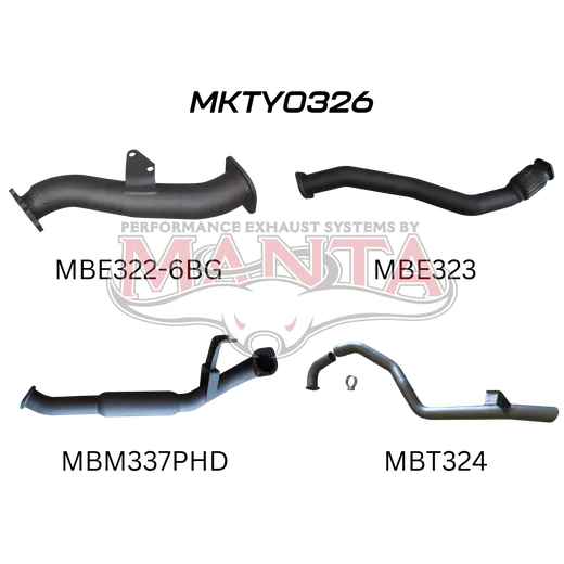 Toyota Landcruiser HZJ105 6 Bolt Garrett 3in Turbo Back with Hotdog product image