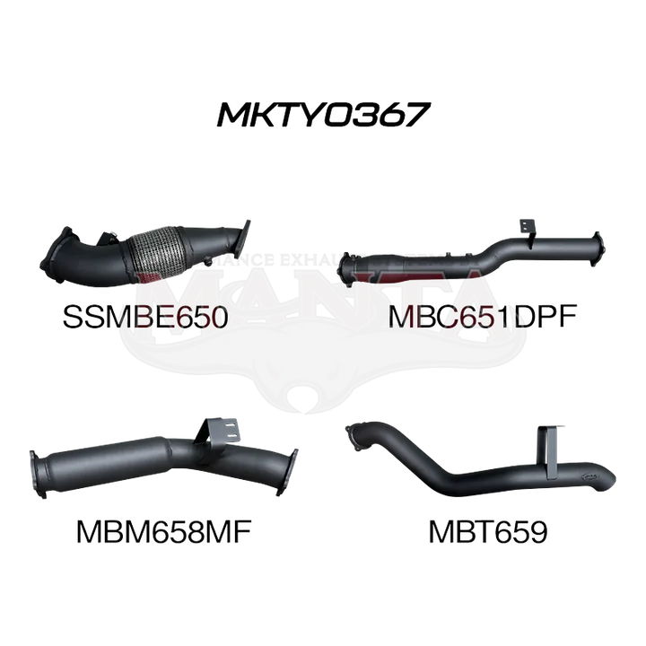 Toyota Landcruiser VDJ76 4.5L V8 (DPF) Wagon 4in Turbo Back with Cat & Muffler product image
