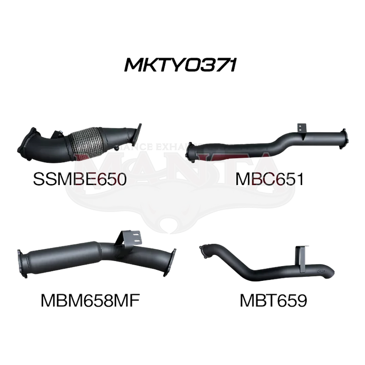 VDJ76 4.5L V8 Wagon (Without DPF), 4in Turbo Back with Cat & Muffler product image