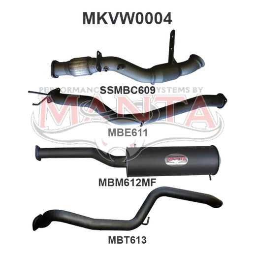 Volkswagen Amarok 2.0L 3in Later Model Tailpipe Exit product image