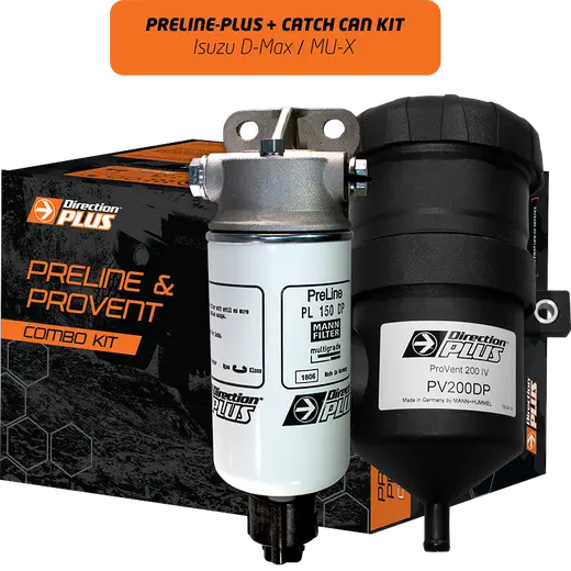 Isuzu D-Max & MU-X 3.0L PreLine Plus Fuel Filter & ProVent 200 Catch Can Kit product image