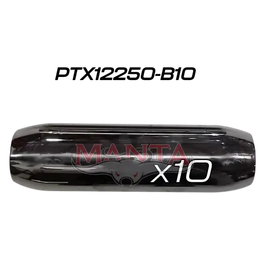 (Pack 10) 2 1/2in (63.5mm), 12in Long, Spigotless Perforated Hotdog Resonator, Aluminised Steel product image