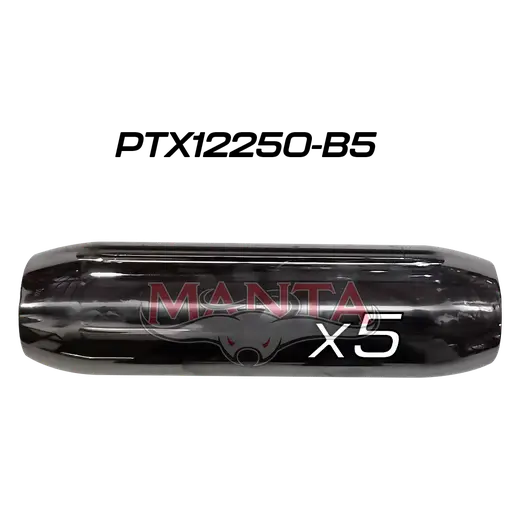 (Pack 5) 2 1/2in (63.5mm), 12in Long, Spigotless Perforated Hotdog Resonator, Aluminised Steel product image