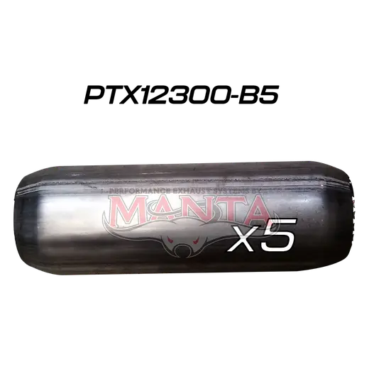 (Pack 5) 3in (76mm), 12in Long, Spigotless Perforated Hotdog Resonator, Aluminised Steel product image