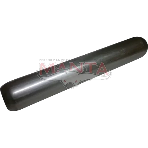 3in (76mm), 24in Long, Spigotless Perforated Hotdog Resonator, Aluminised Steel product image