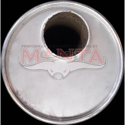 3in, 8in Round Offset/Offset, 18in (450mm) Long, Megaflow Muffler - Medium - Aluminised Steel product image