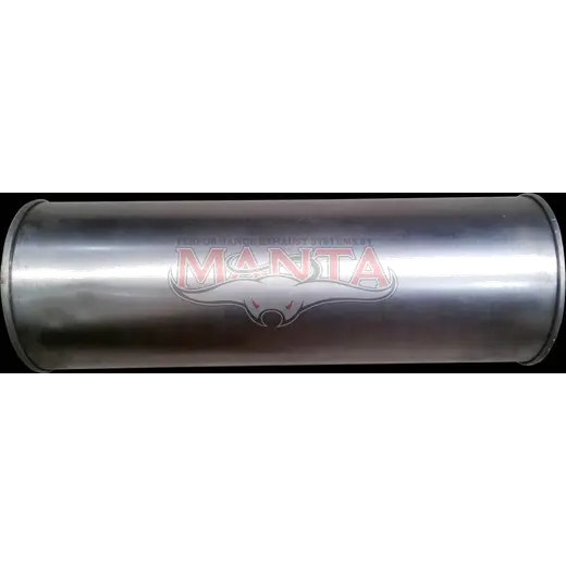 3in, 8in Round Offset/Offset, 24in (600mm) Long, Megaflow Muffler - Medium - Aluminised Steel product image
