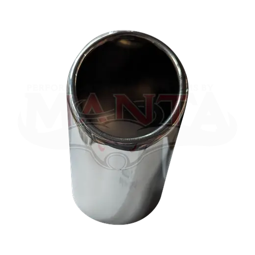 3in Inlet, 3 1/8in Outlet, 5in Long, Round, 20 deg Angle Cut (Rolled In), Stainless Steel product image
