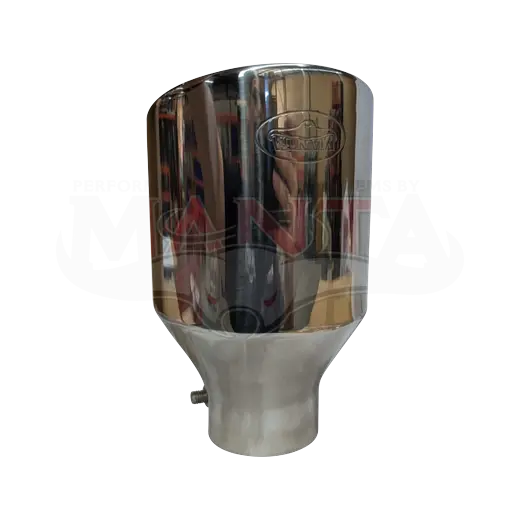 Camaro, VE E2 Commodore Exhaust Tip, 2in Inlet, 4in Angled Cut Double Walled Rolled In Outlet product image