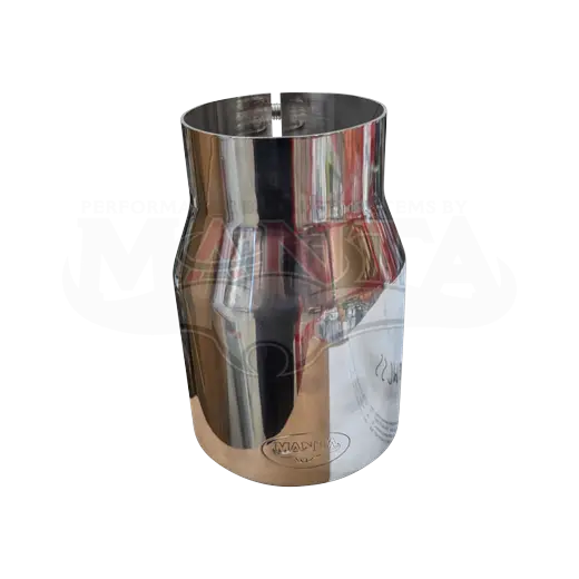 3in Inlet x 4in Outlet x 150mm - Manta Branded, Rolled in With Polished Inner Cone, Stainless Steel product image