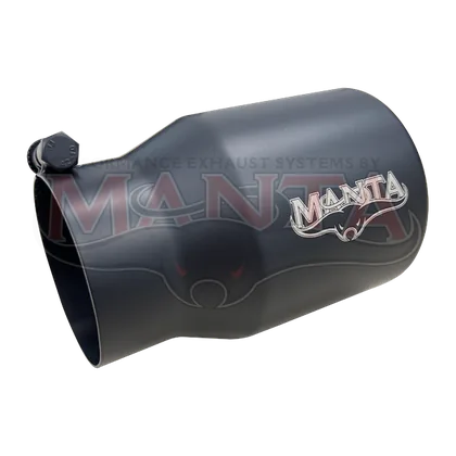 3in Inlet x 4in Outlet x 150mm - Black Manta Branded, Rolled Inner Cone product image